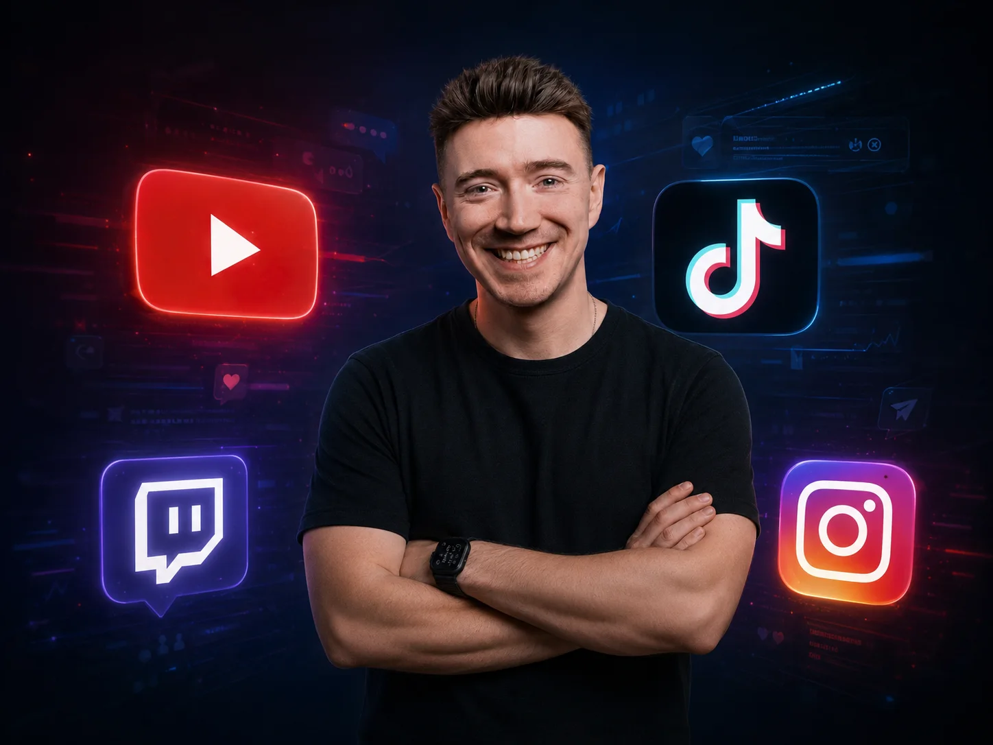 Daniel Kaiser und Social-Media-Plattformen